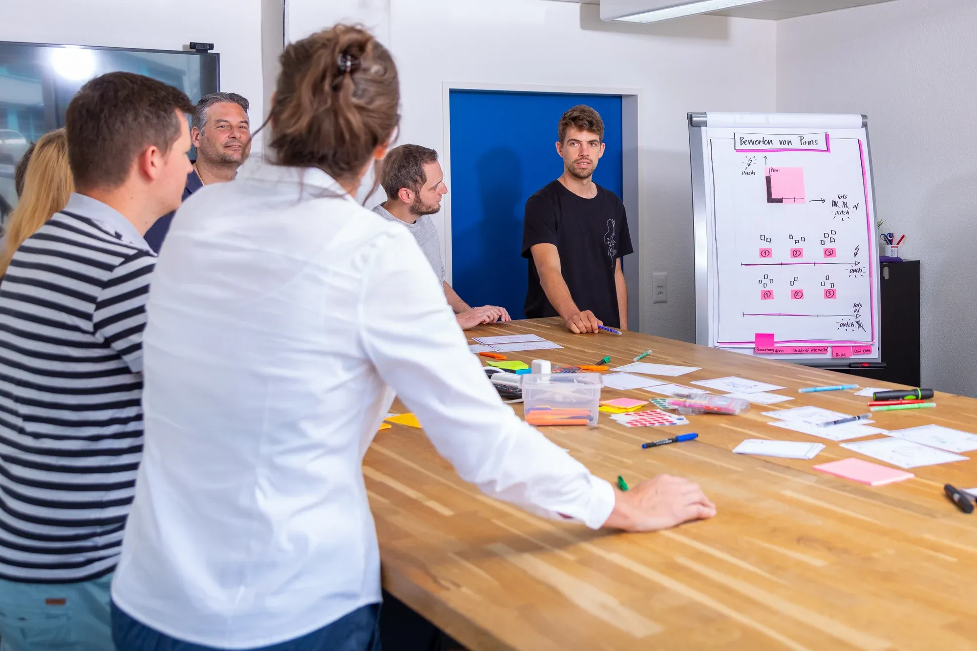 Das TEQABLE-Team bei einer Besprechung