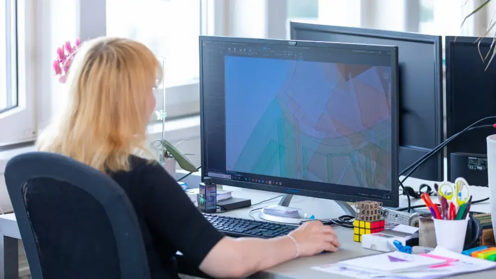 3D-gedruckte Kunststoffmuster